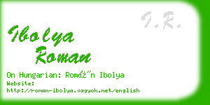 ibolya roman business card